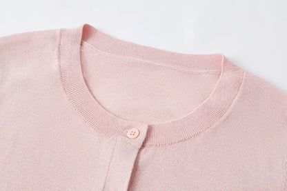 Pure Mulberry Silk & Cashmere Cardigan Women