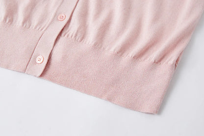 Pure Mulberry Silk & Cashmere Cardigan Women