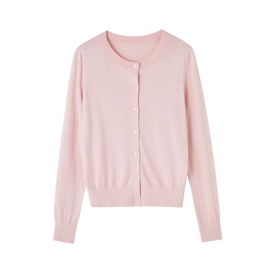 Pure Mulberry Silk & Cashmere Cardigan Women